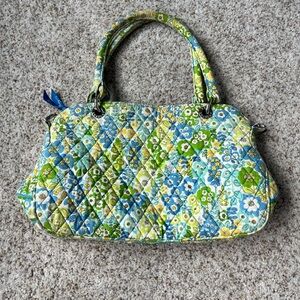 VERA BRADLEY English Meadow Medium Shoulder Purse Excellent Condition